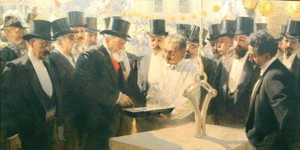 Armand Fallières posa la prima pietra del teatro Ducourneau, Agen, 1906